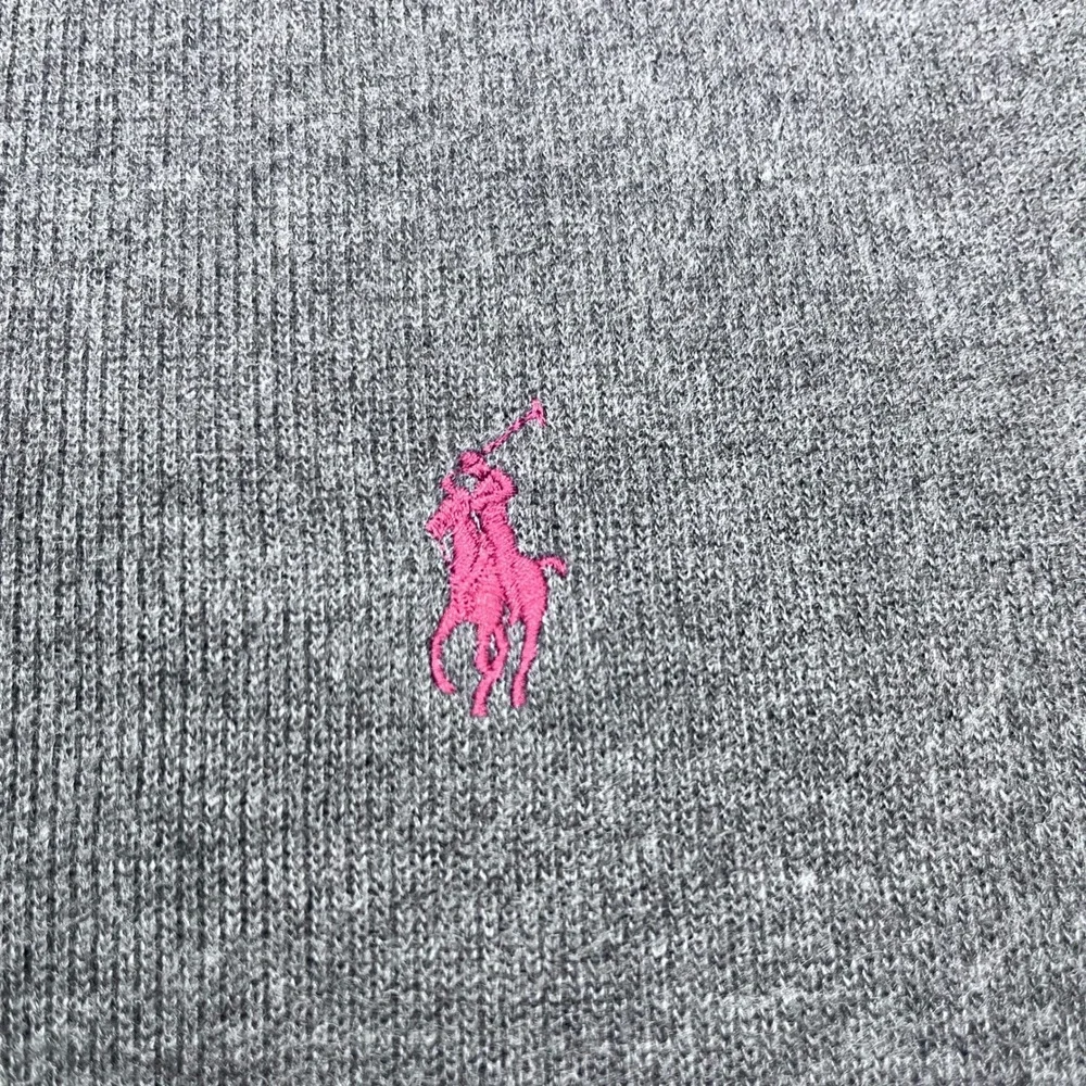 Polo Ralph Lauren Mens XL Gray Long Sleeve Quarter Zip‎ Pullover Sweater Preppy
